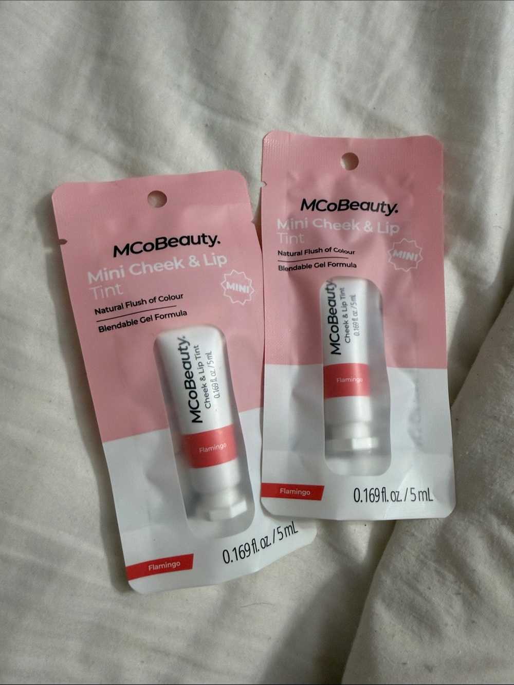Mini Cheek & Lip Tint – Flamingo Pink 2 count